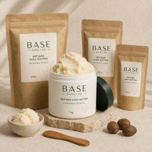 Refined Shea Butter – premium cosmetic raw material by BASE Supply Co